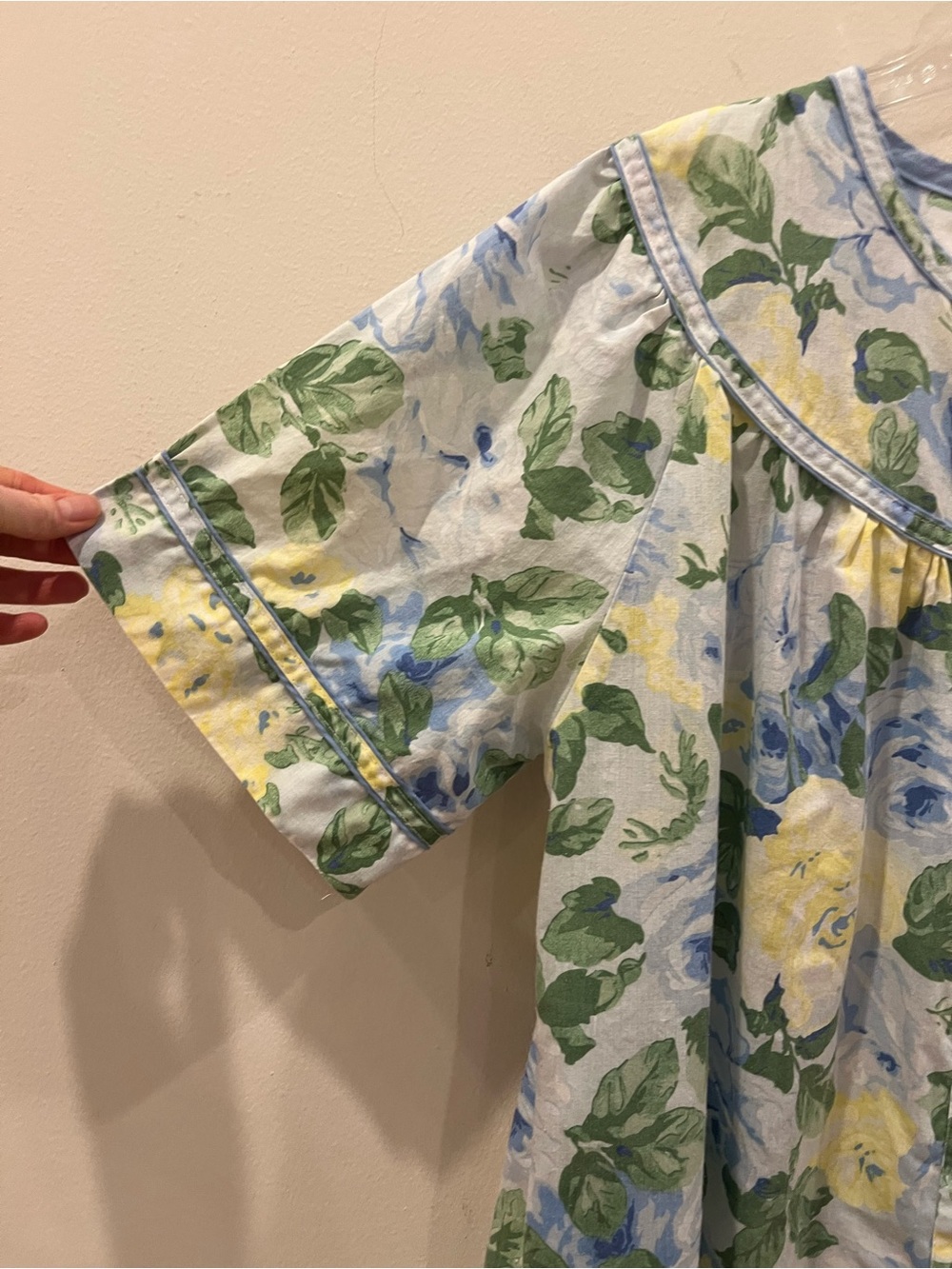 Vermont Country Store Nightgown House Dress Large Floral Ruffle Snap Button Up - Picture 4 of 10